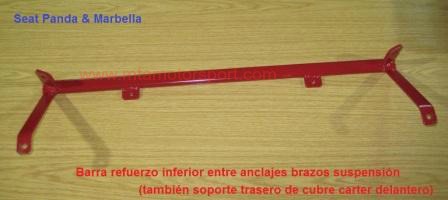 barra refuerzo inferior anclajes brazos suspension seat panda - marbella